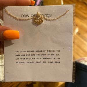 Lotus necklace
